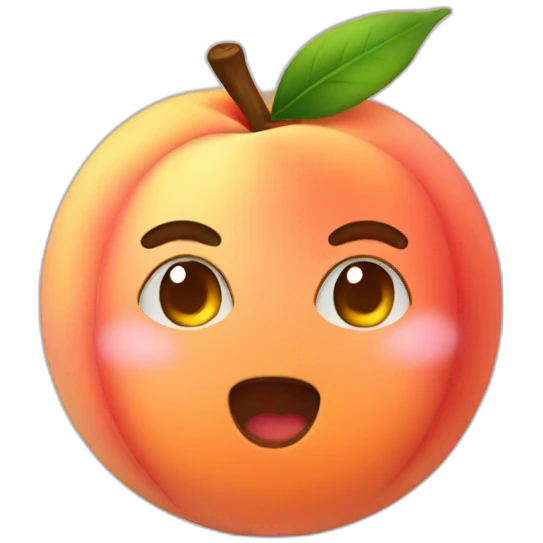 Peach emoji