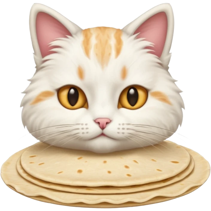 Cat making tortillas  emoji