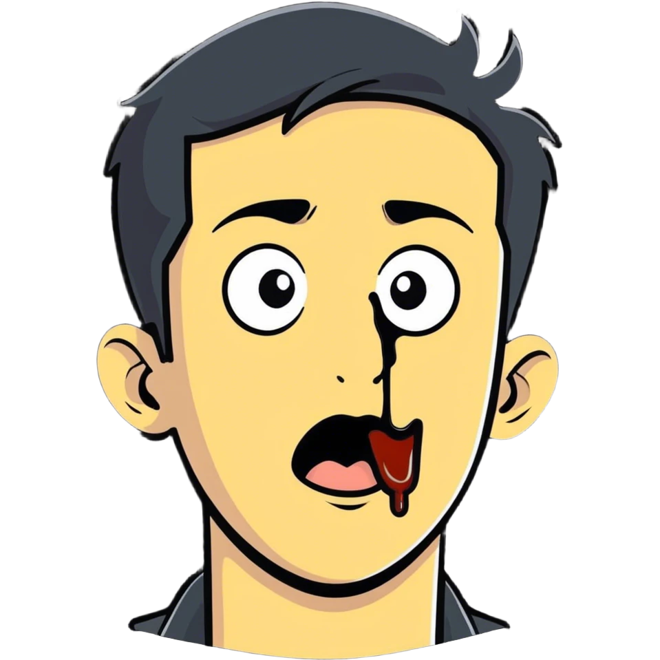 Drooling man emoji