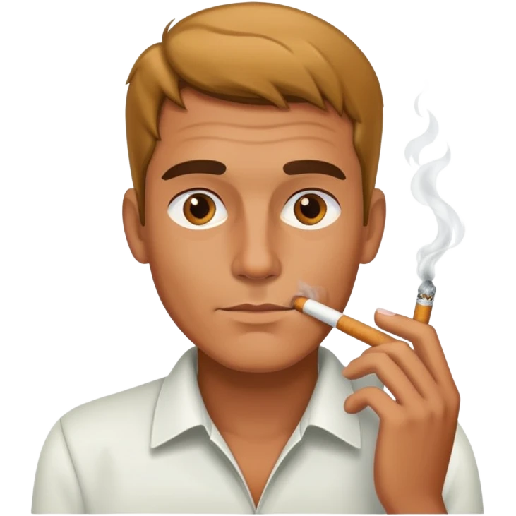 Cock with cigarette  emoji