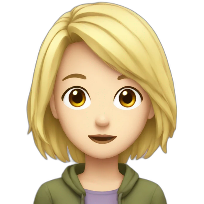 Anime woman emoji