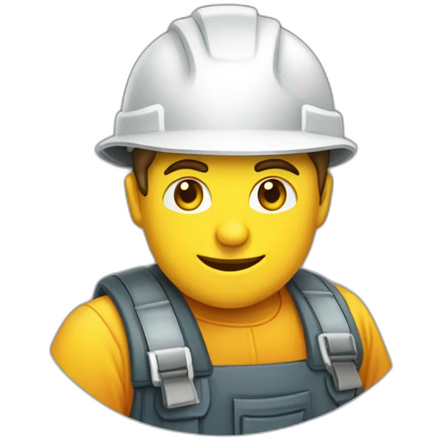 bauarbeiter der boden reinigt emoji