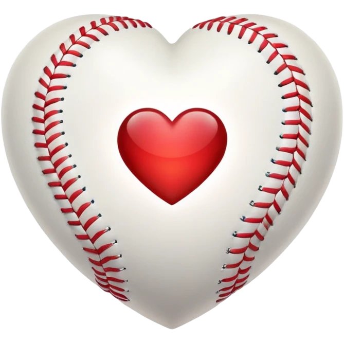 baseball heart emoji