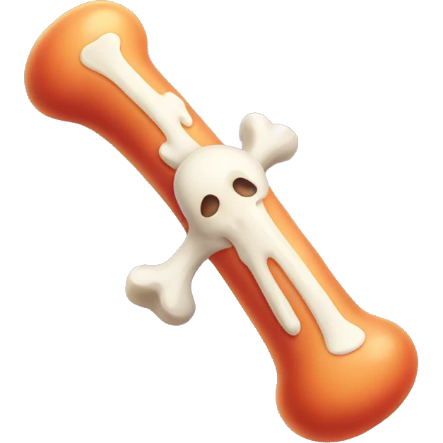 candy colored bone emoji