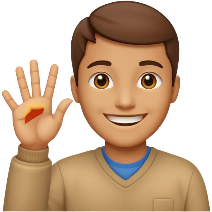 Un humain qui dit OK emoji