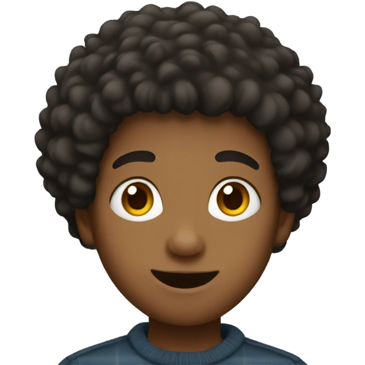 boy with short Afro  emoji