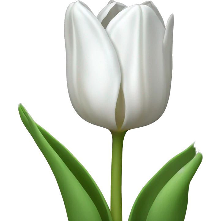 White tulip emoji