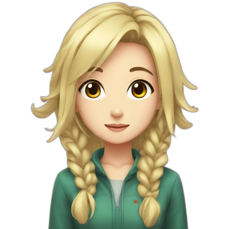 beautiful anime girl emoji