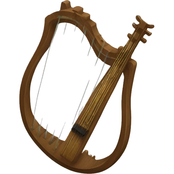 a bard's lyre emoji