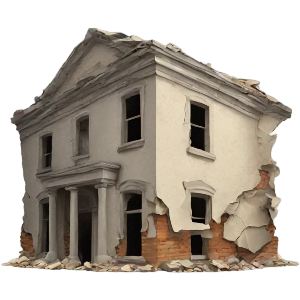 crumbling building emoji