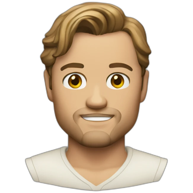 Leonardo Di Caprio half body emoji