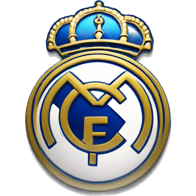 Blue real Madrid logo emoji