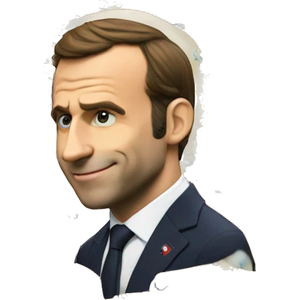 macron qui joue a la ps5 emoji