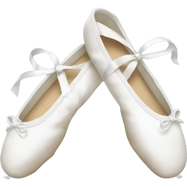 white ballet slippers emoji