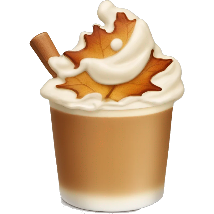 Maple syrup latte emoji