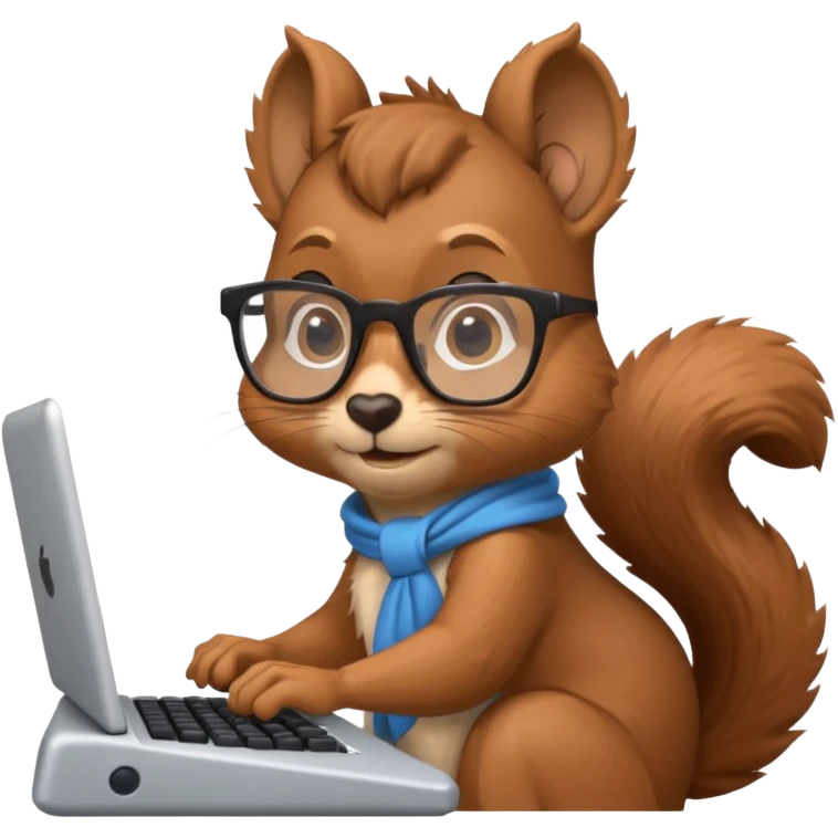 squirrel-programmer emoji