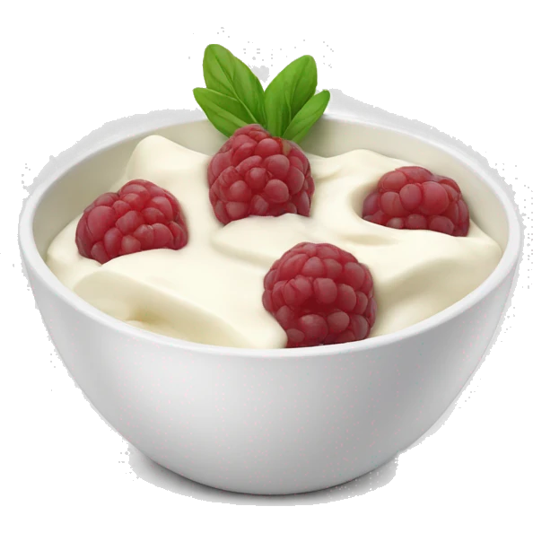 Yoghurt bowl emoji
