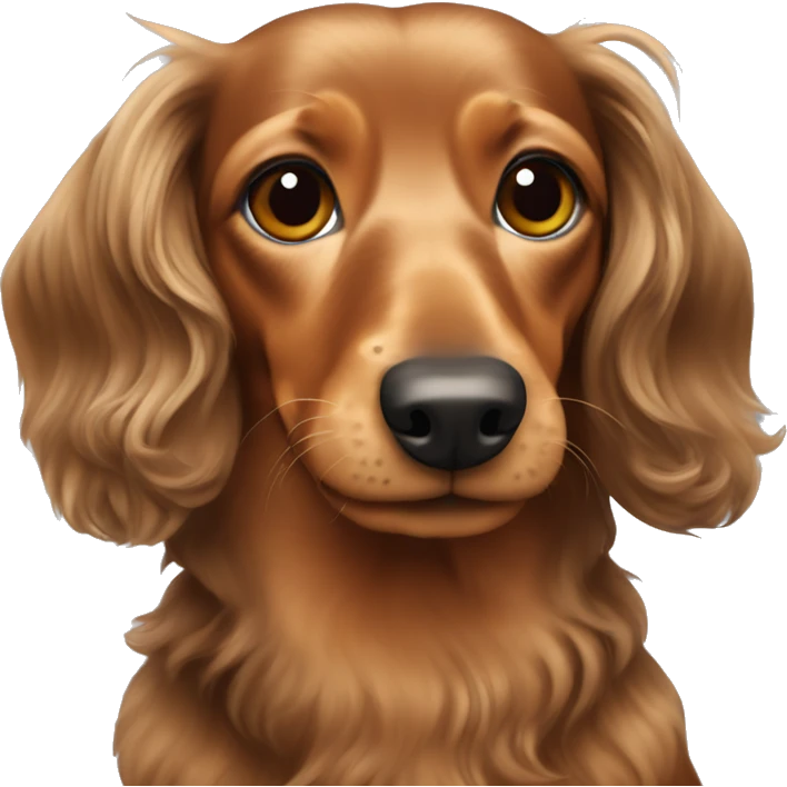 Longhair dachshund curly  emoji