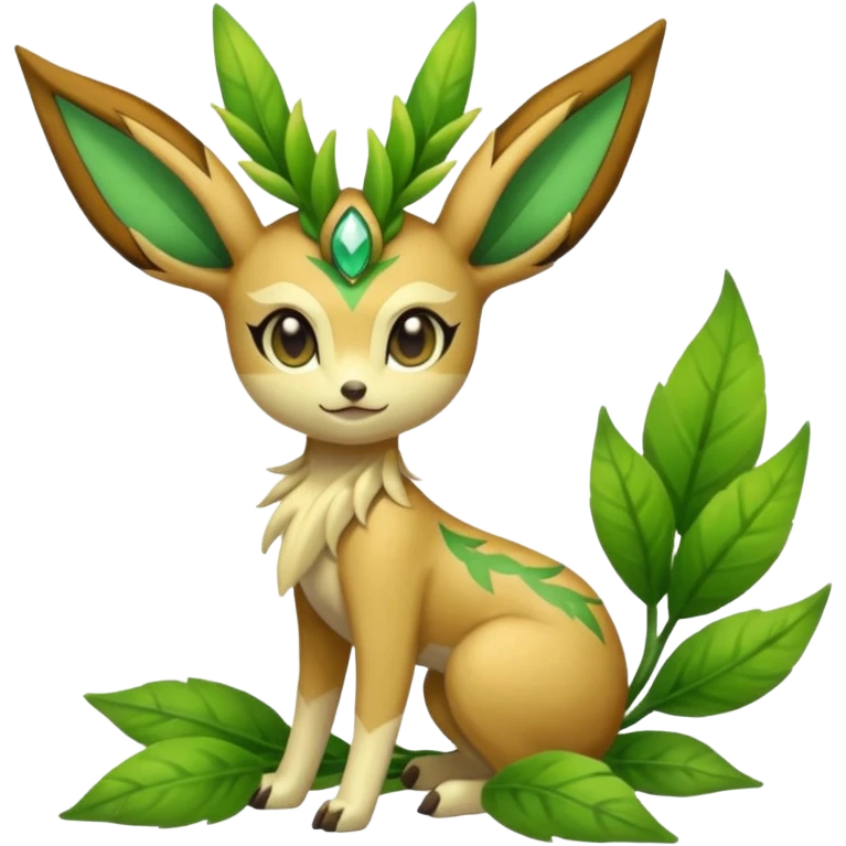 Meloetta-Leafeon-Pokémon-Fakémon-creature emoji