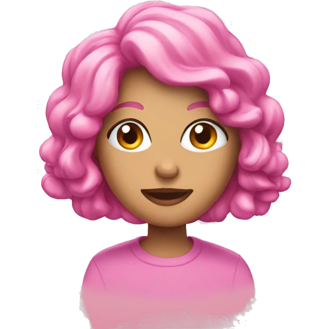 Pink christmas emoji