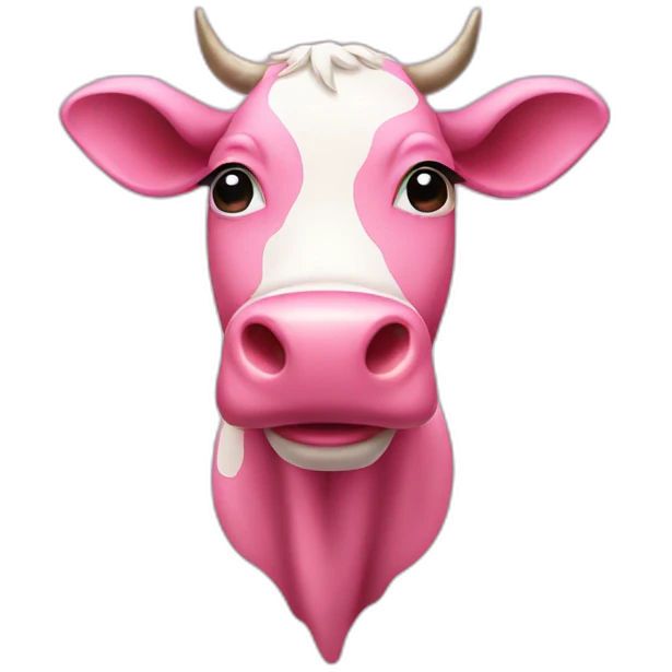 pink cow emoji