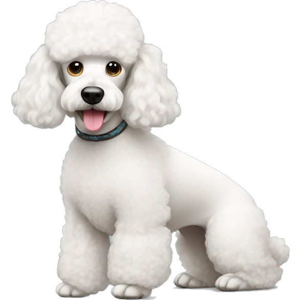 white poodle  emoji