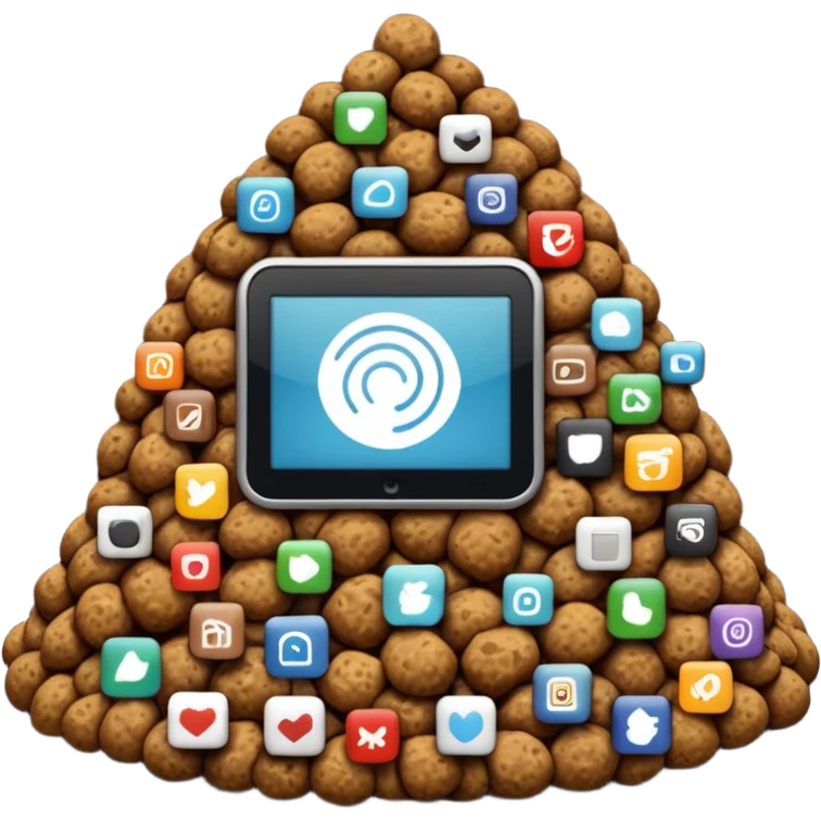 internet of shit, internet of things with a big shit emoji