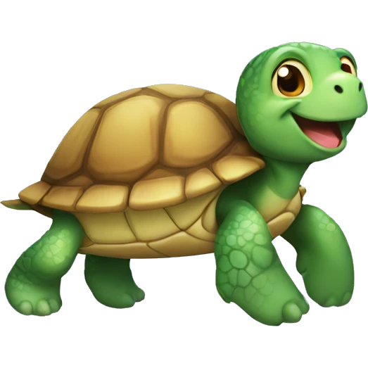 Happy turtle emoji
