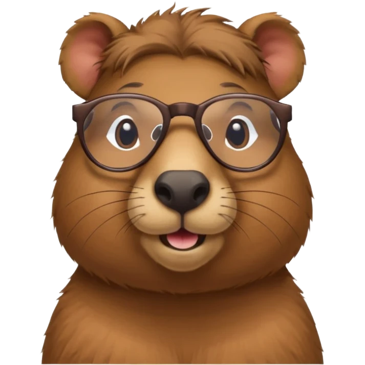 glassed capybara emoji