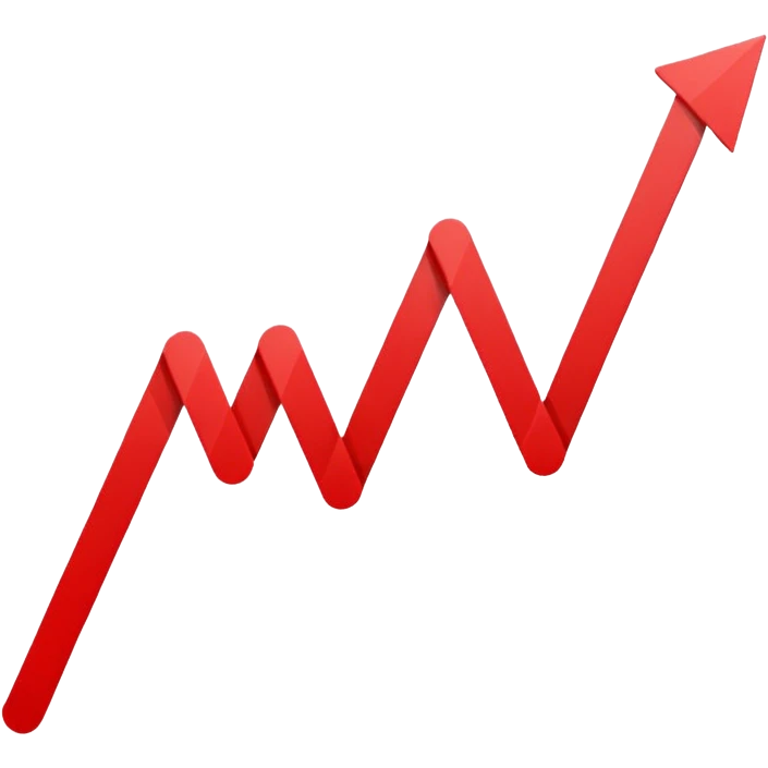 decreasing chart line red emoji