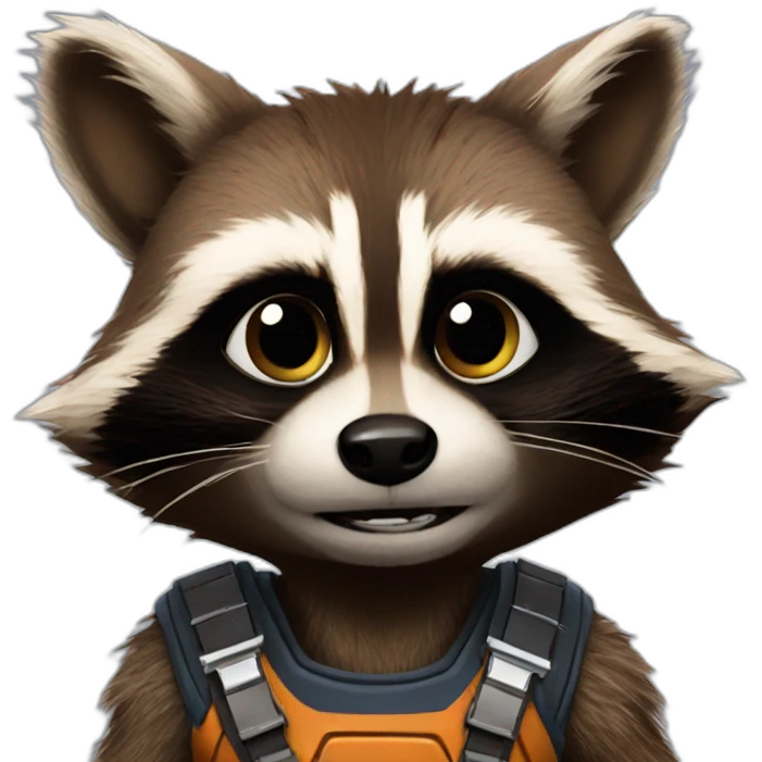 rocket raccoon emoji