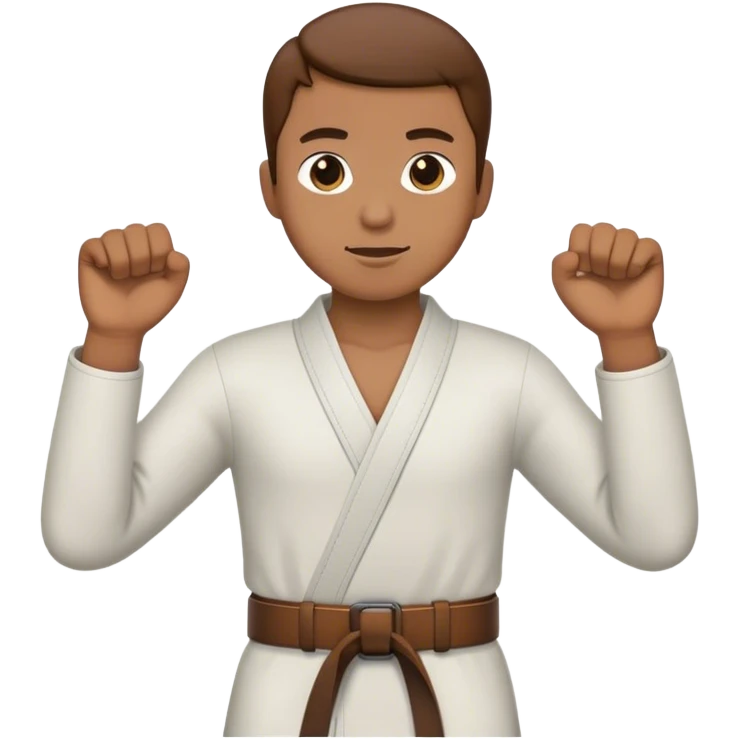 putting on brown belt emoji