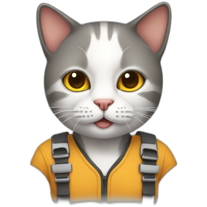 Working developer cat emoji