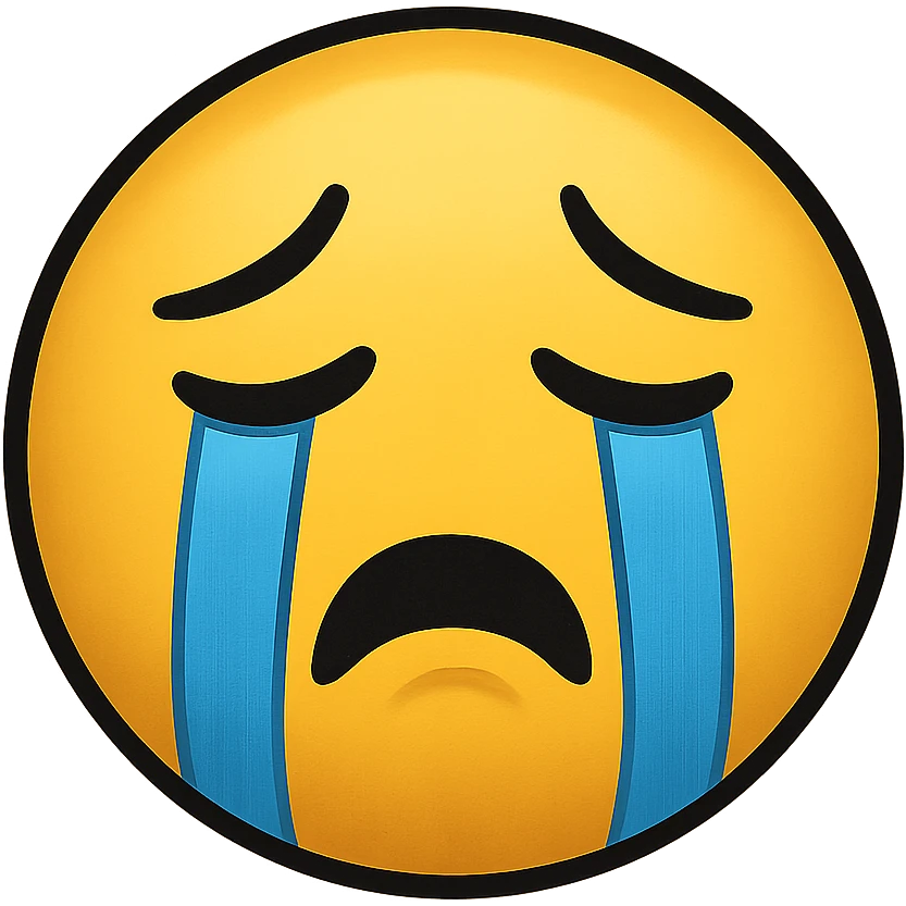 crying face emoji emoji