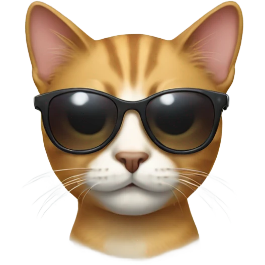 Cat with sunglasses emoji