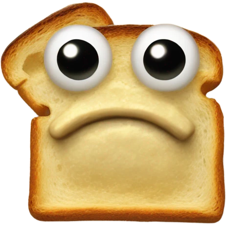 A toad and toast mixed together  emoji