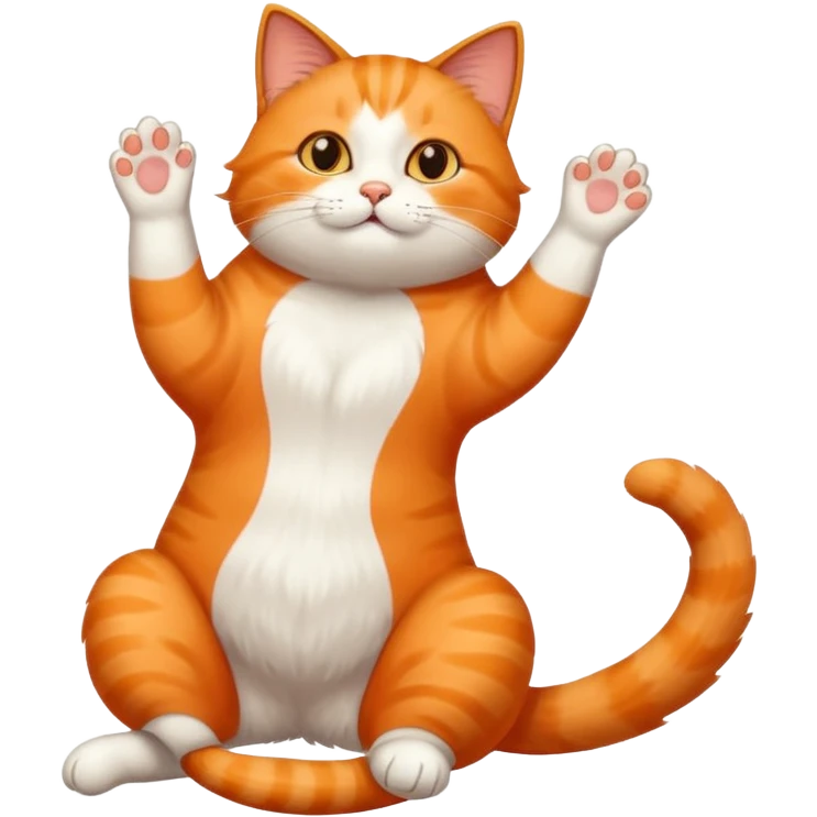 stretching cat  emoji