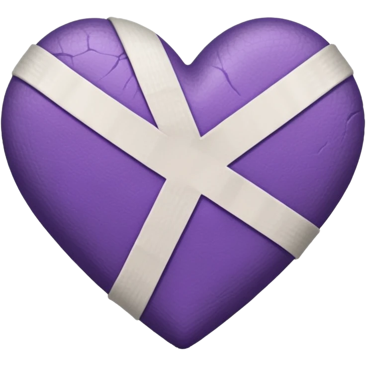 bandaged purple heart colour emoji