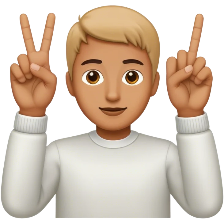 Holding up 3 fingers  emoji