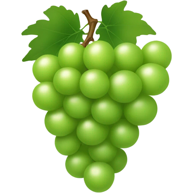Green grape  emoji