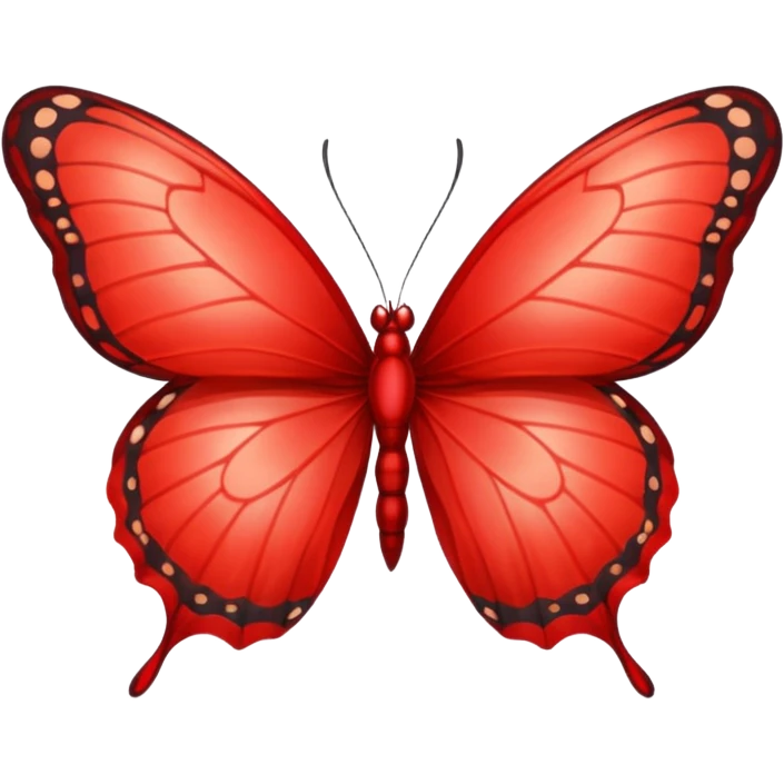 butterfly red emoji