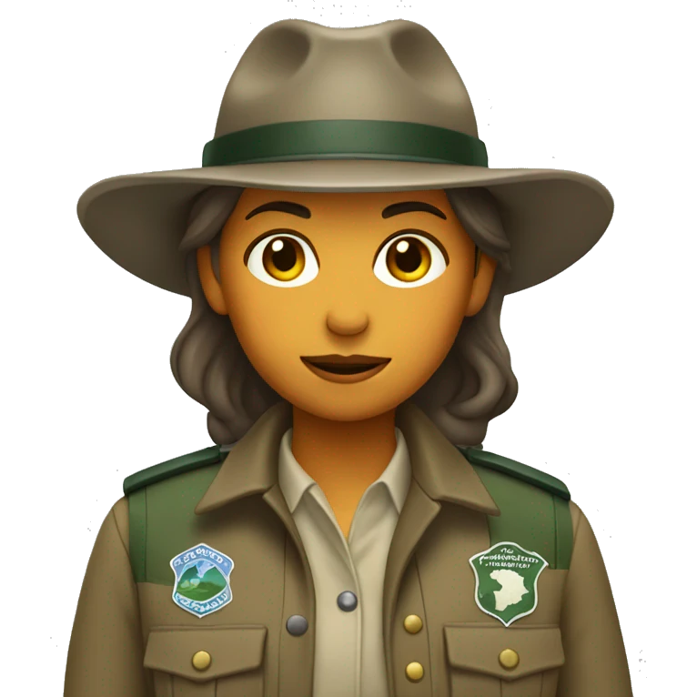 Girl park ranger emoji