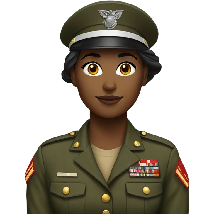 Marine corps white girl with good looking  emoji