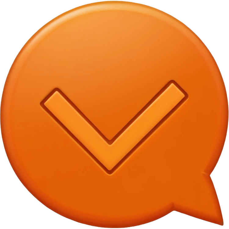 mach mir einen orangenen richtig hacken so wie der hier ✅ nur in orange emoji