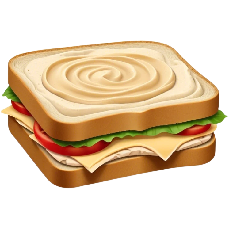 Turkey hummus sandwich  emoji