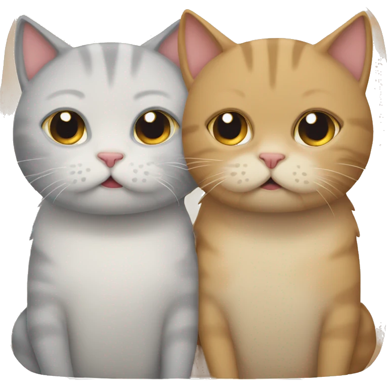 two tired cats  emoji