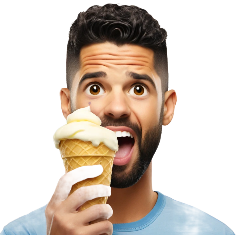 Steven Furtick licking ice cream emoji
