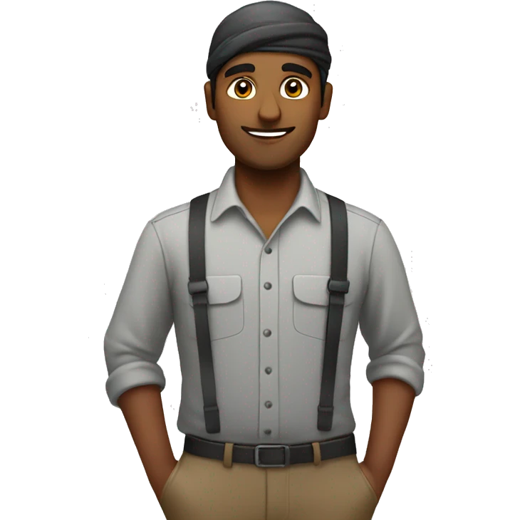 Indian working at 7/11 emoji