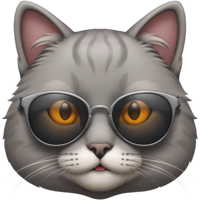 Cat wearing sunglasses emoji