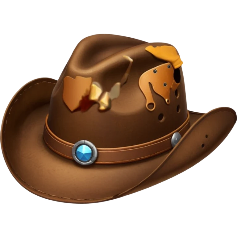 Cow boy hat emoji